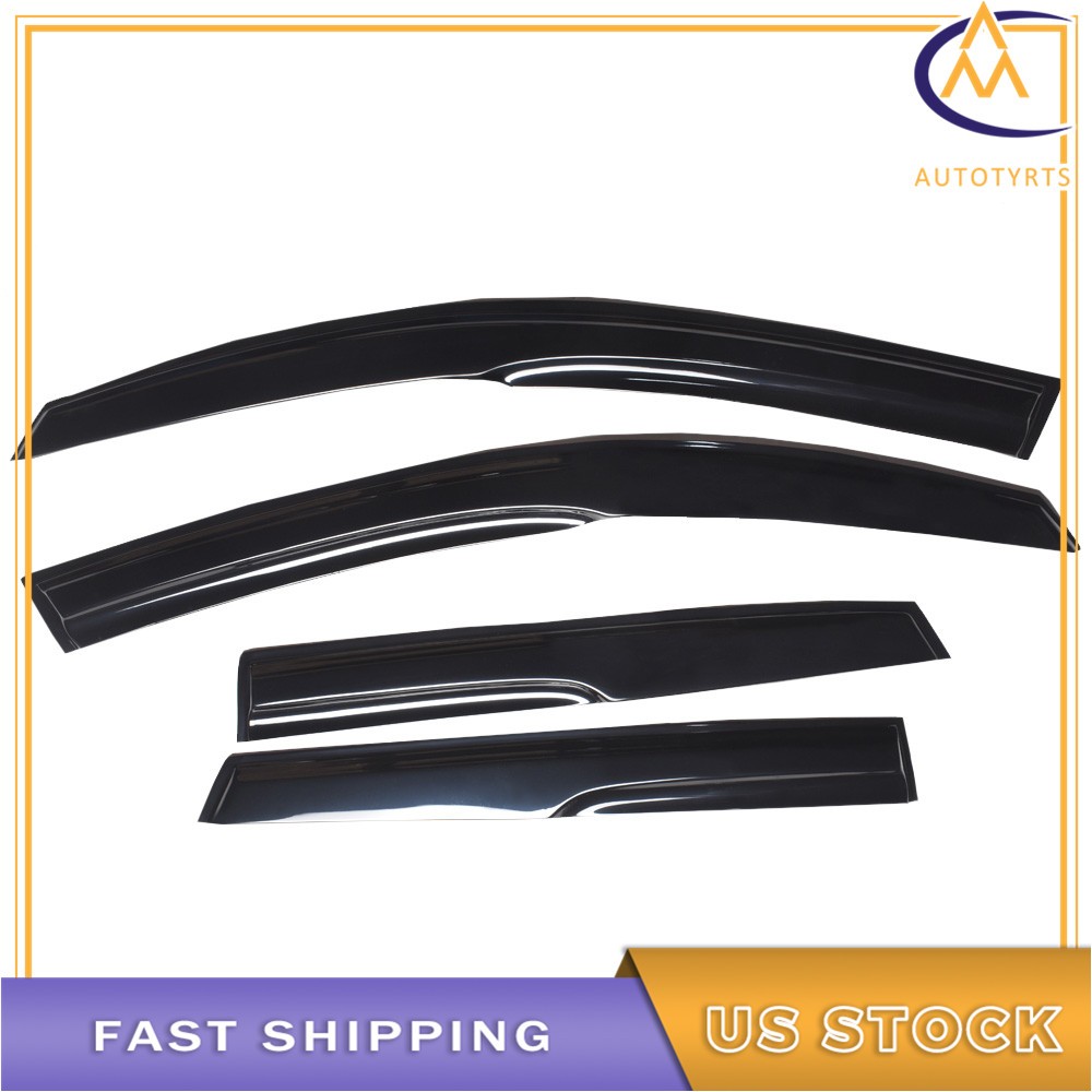 4 x Window Visors Rain Guard Vent Guards For 2004 2005-2008 09 Mazda 3 Hatchback