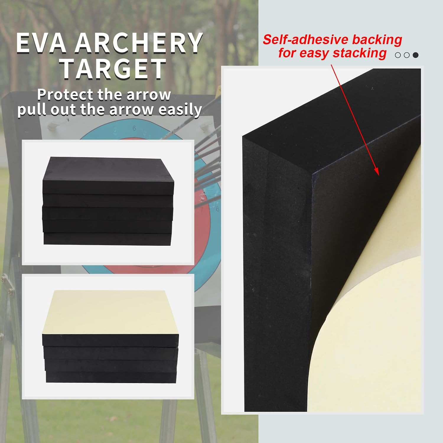 EVA Foam Archery Target for Bows up to 50 Lbs - Durable Backyard Practice