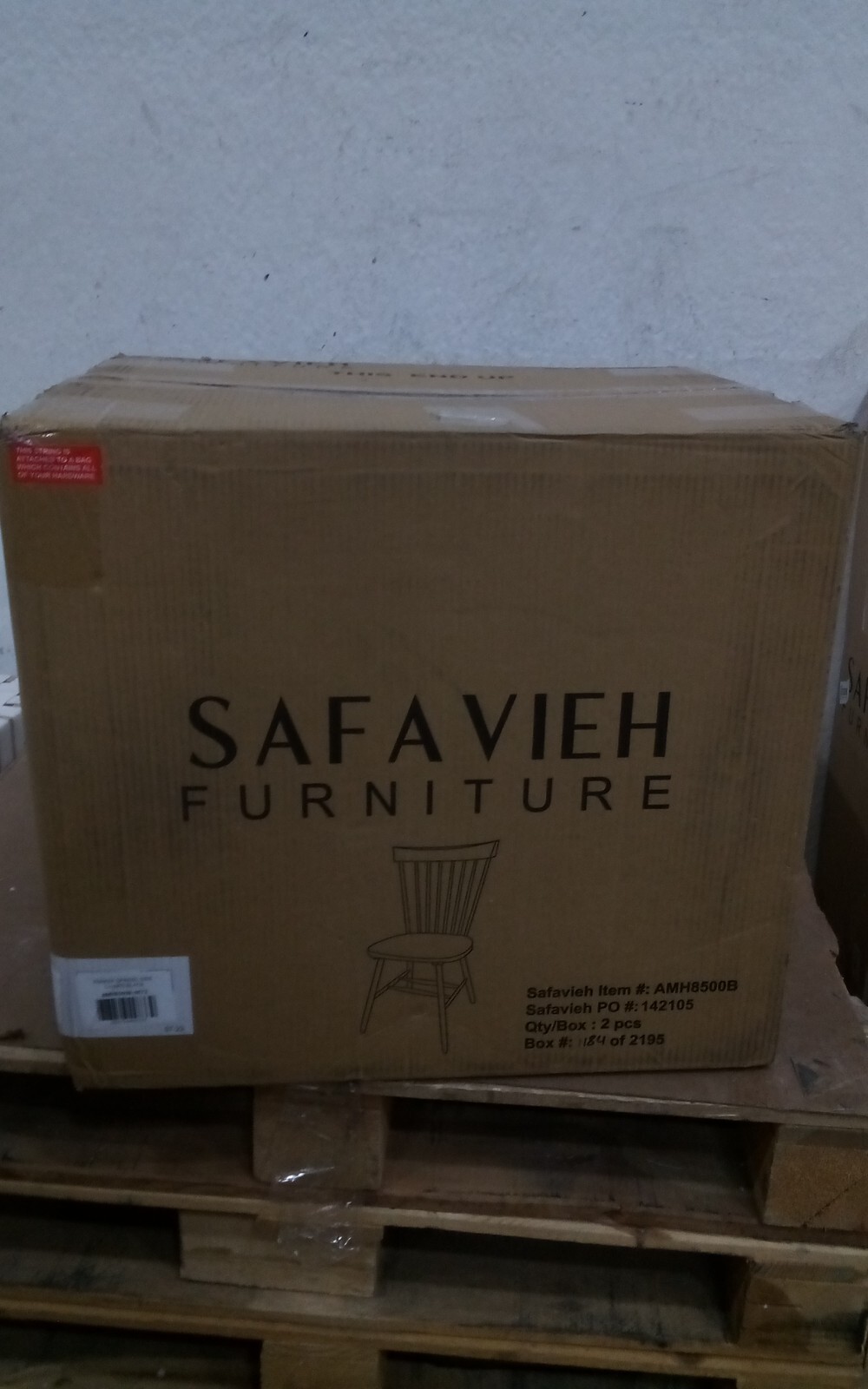 Safavieh PARKER SPINDEL SIDE CHAIR, Reduced Price 2172726016 AMH8500B