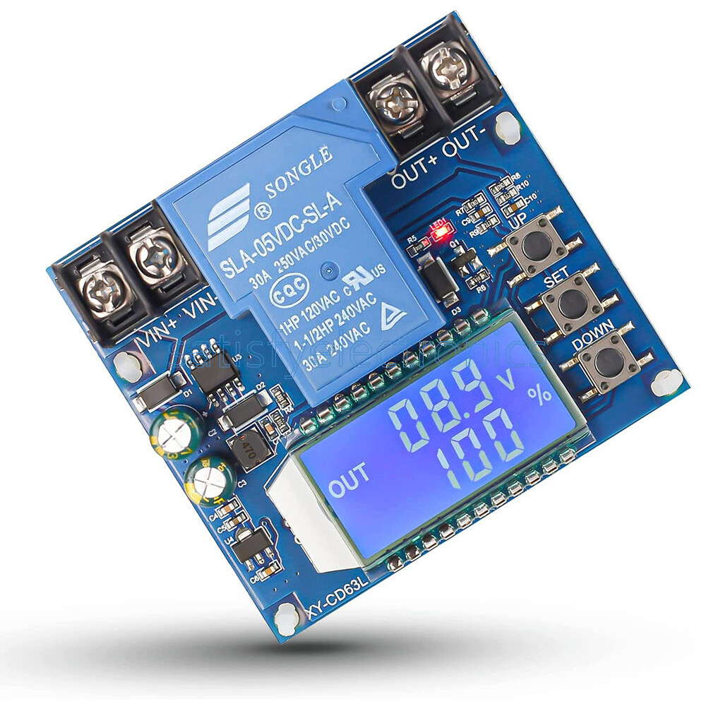30A battery charging discharge regulator low voltage cut-off switch protection