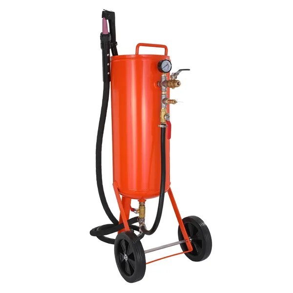 10 Gallon Heavy-Duty Sand Blaster, 60-110 PSI High Pressure Sandblaster,