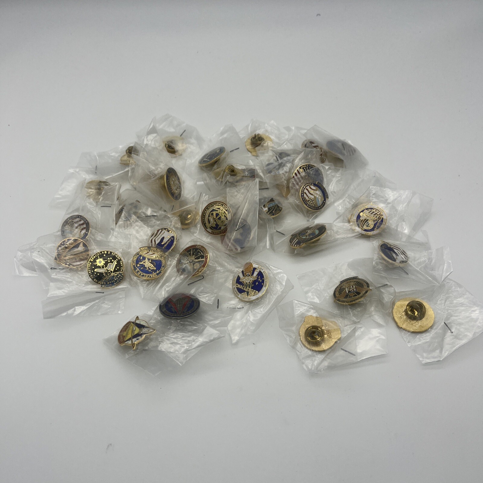 Vintage Antique NASA Challenger Space Lab Overmyer Columbia  Space Camp Pins