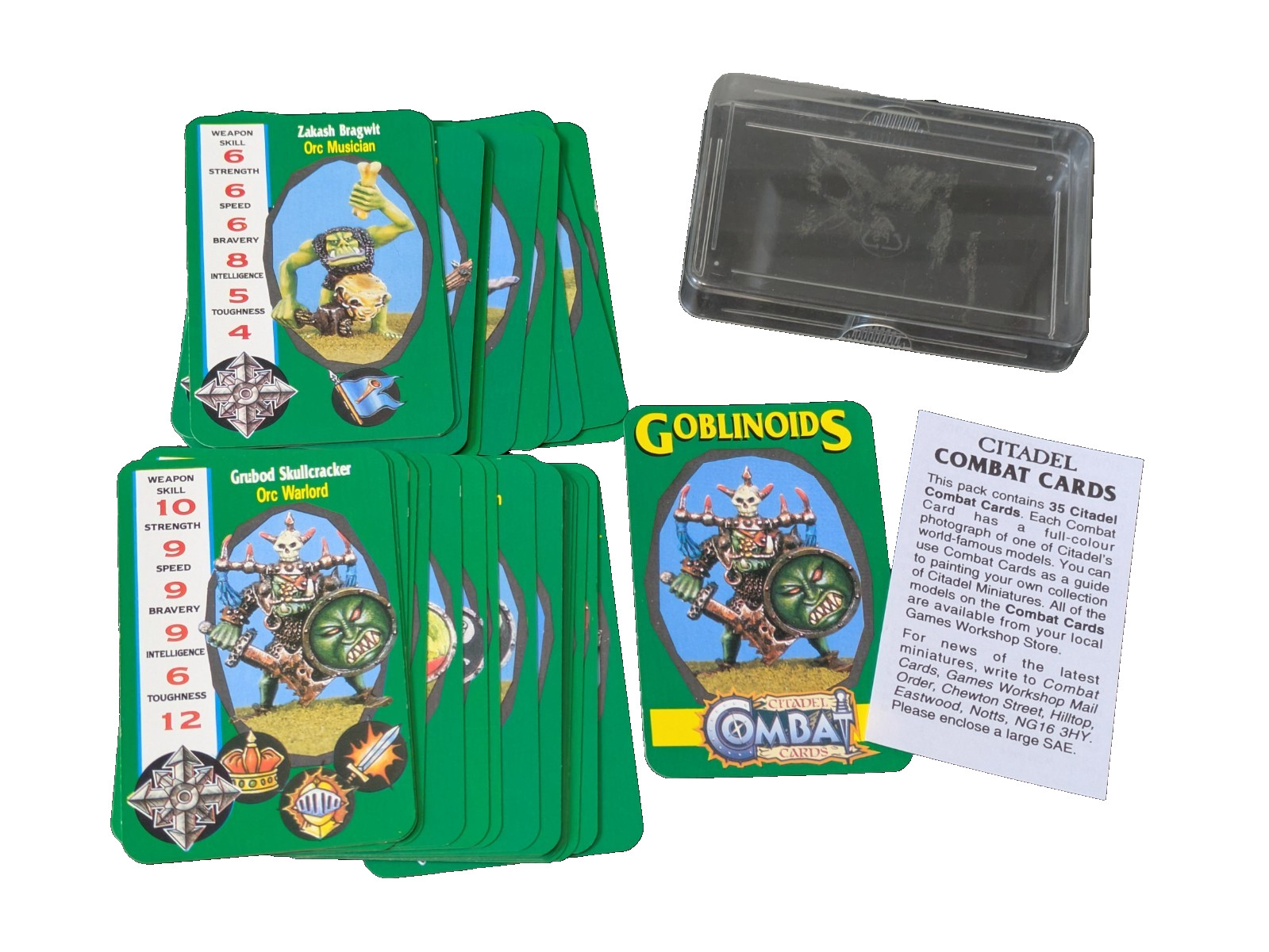 Goblinoids Citadel Combat Cards Warhammer Games Workshop Deck Complete Fantasy