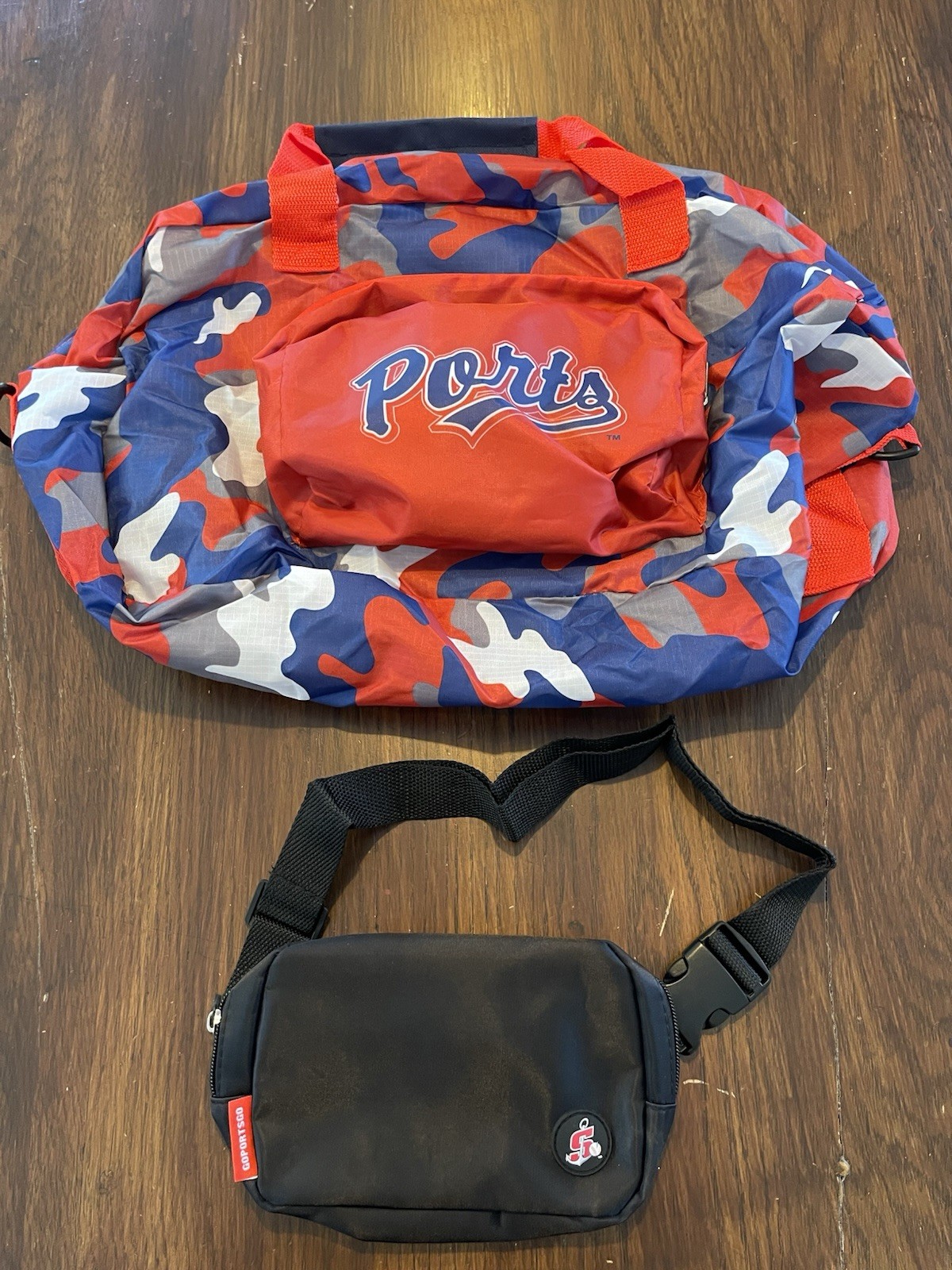 Stockton Ports SGA Cross Body Bag Duffle Gym Bag Lot MiLB OAK A’s Fanny Pack NEW