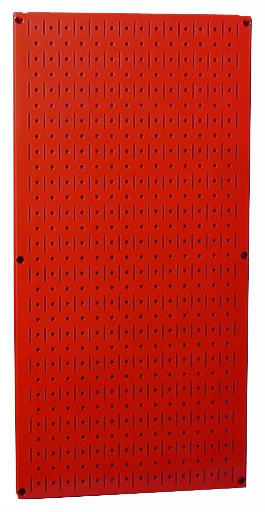 Pegboard 32in x 16in Red Metal Pegboard Tool Board Panel