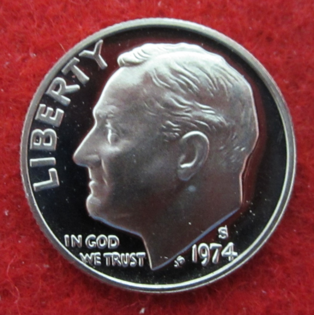 1974 S Proof Roosevelt Clad Dime - Uncirculated
