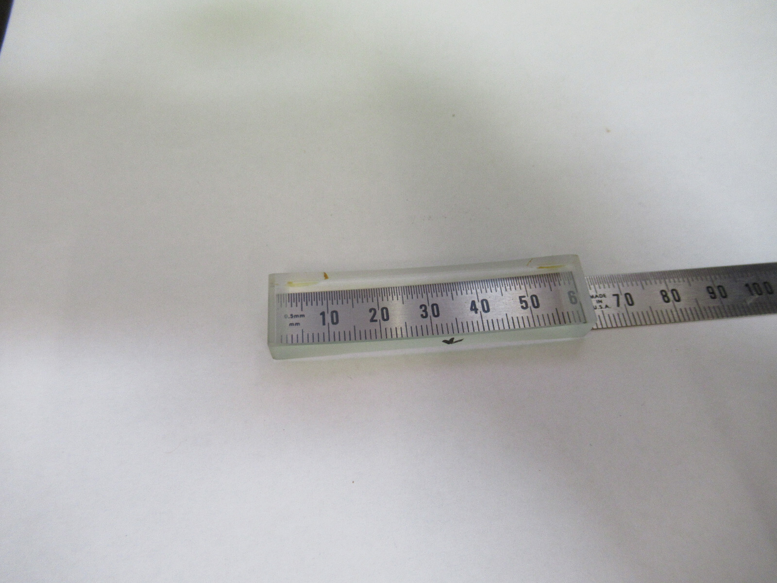 OPTICAL RECTANGULAR LENS BI CONCAVE Bi CC LASER OPTICS AS PICTURED &Z5-C-05