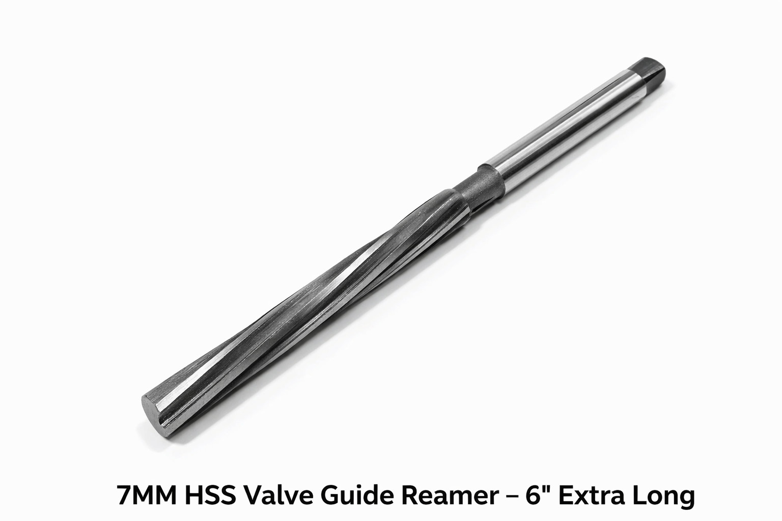7MM Dia HSS Valve Guide Reamer 6" Inch Extra Long - Spiral Flutes Plastic BOX
