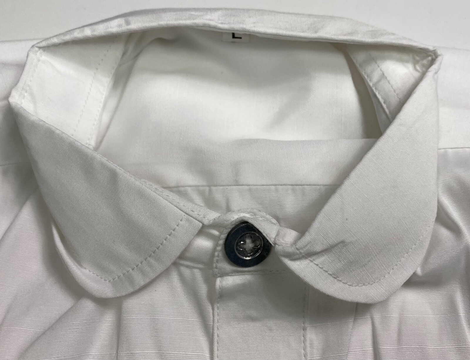 CIVIL WAR US UNION CSA CONFEDERATE FOUR BUTTON WHITE COTTON SHIRT-XLARGE
