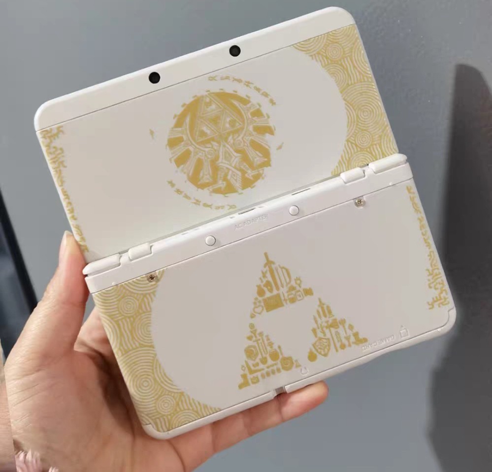 The Legend of Zelda White Gold Triforce Nintendo series console parts shell Hot