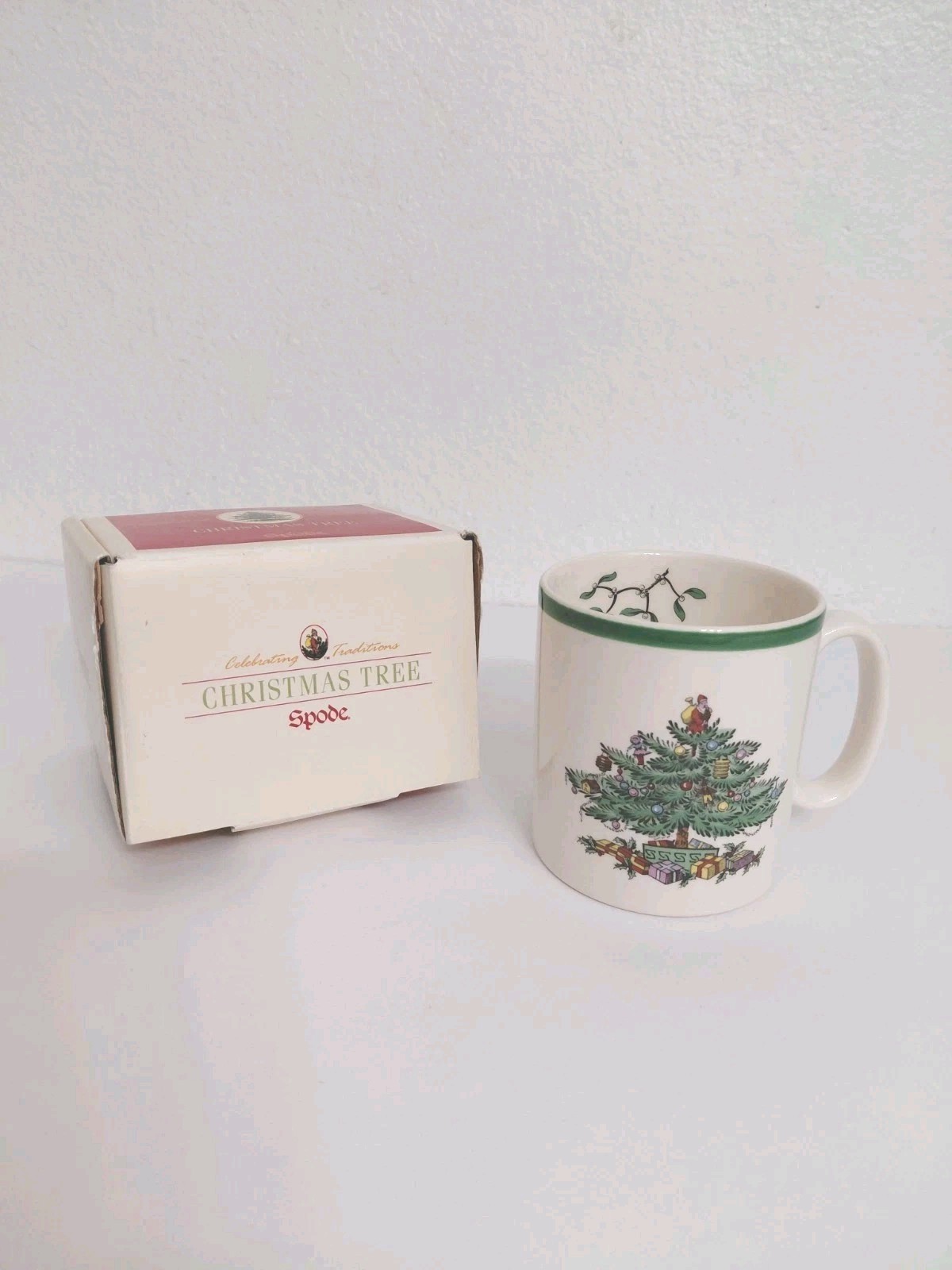 New Open Box Spode Christmas Tree Mug Made In England 2003