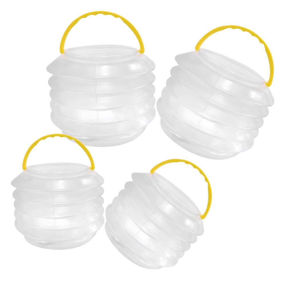 4 Pcs Buckets with Handles Watercolor Brush Holder Art Pen Washing