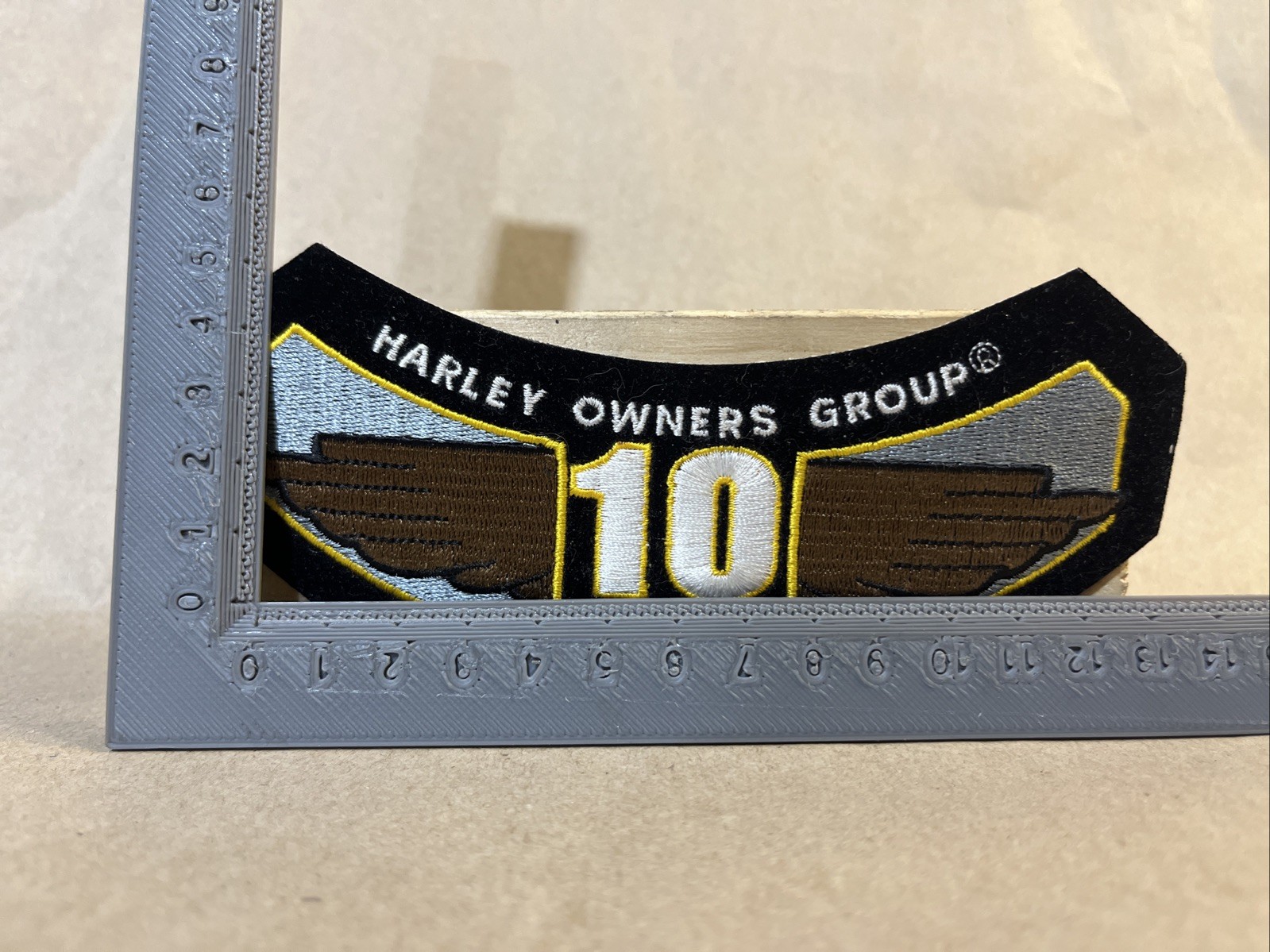 Harley Owners Group HOG 10 Year Member Iron on Patch
