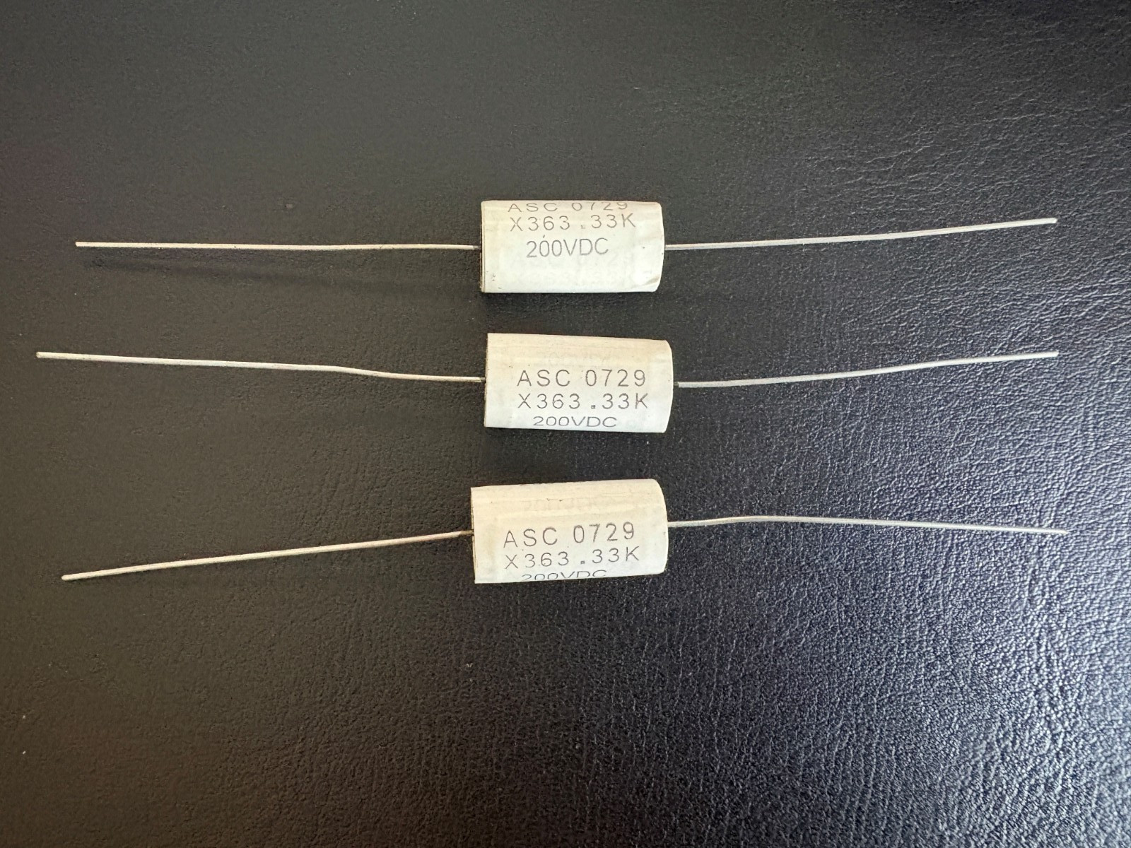 New 3PCS ASC X363 .33uF 200V DC METALLIZED POLYPROPYLENE Capacitor