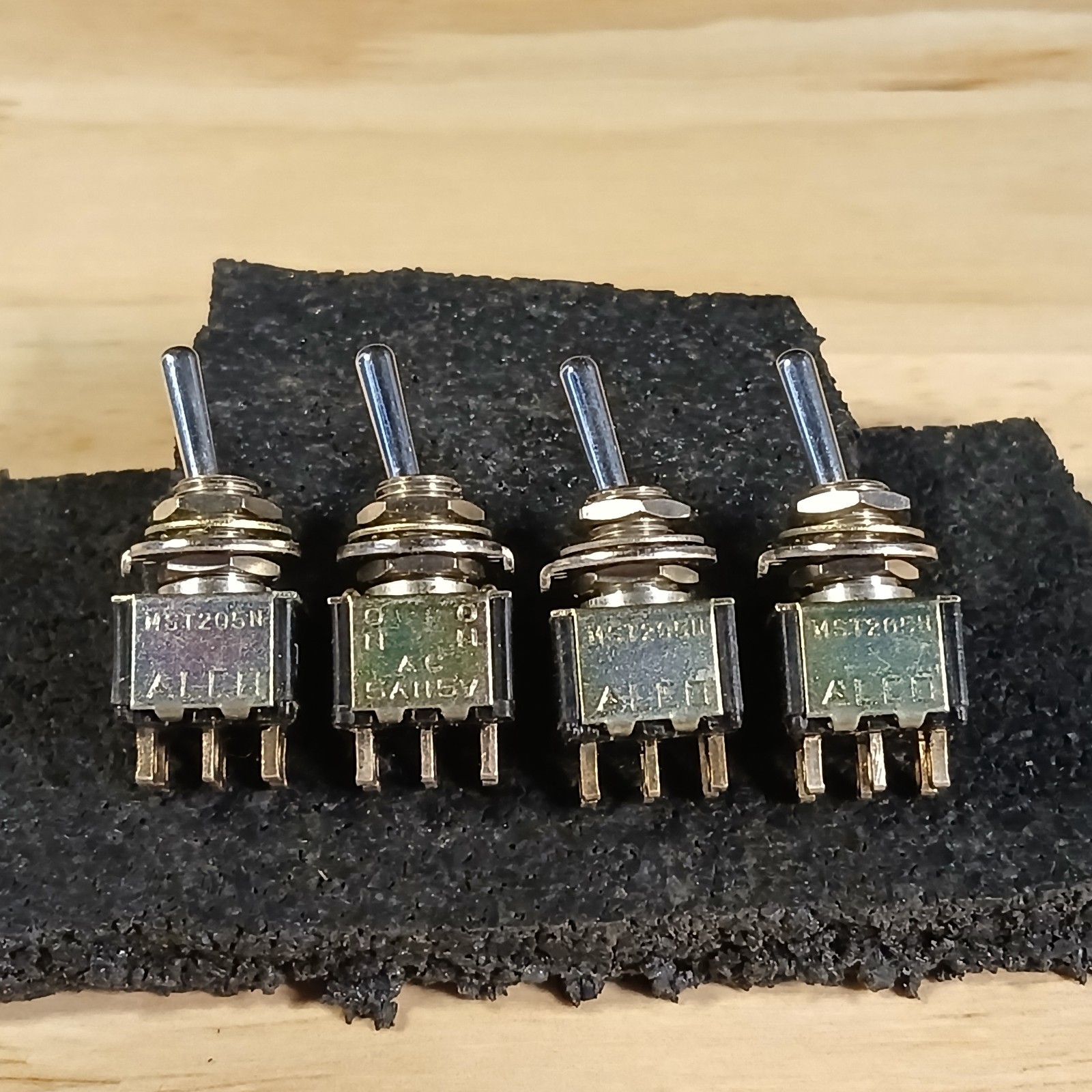 4 x Vintage ALCO MST205N 2 Position ON-ON Toggle Microswitch NOS OEM