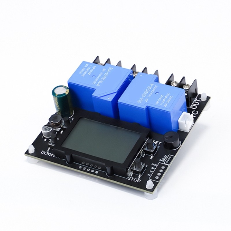 Automatic Battery Cutoff Switch 30A Relays LCD Display 10V-110V Voltages