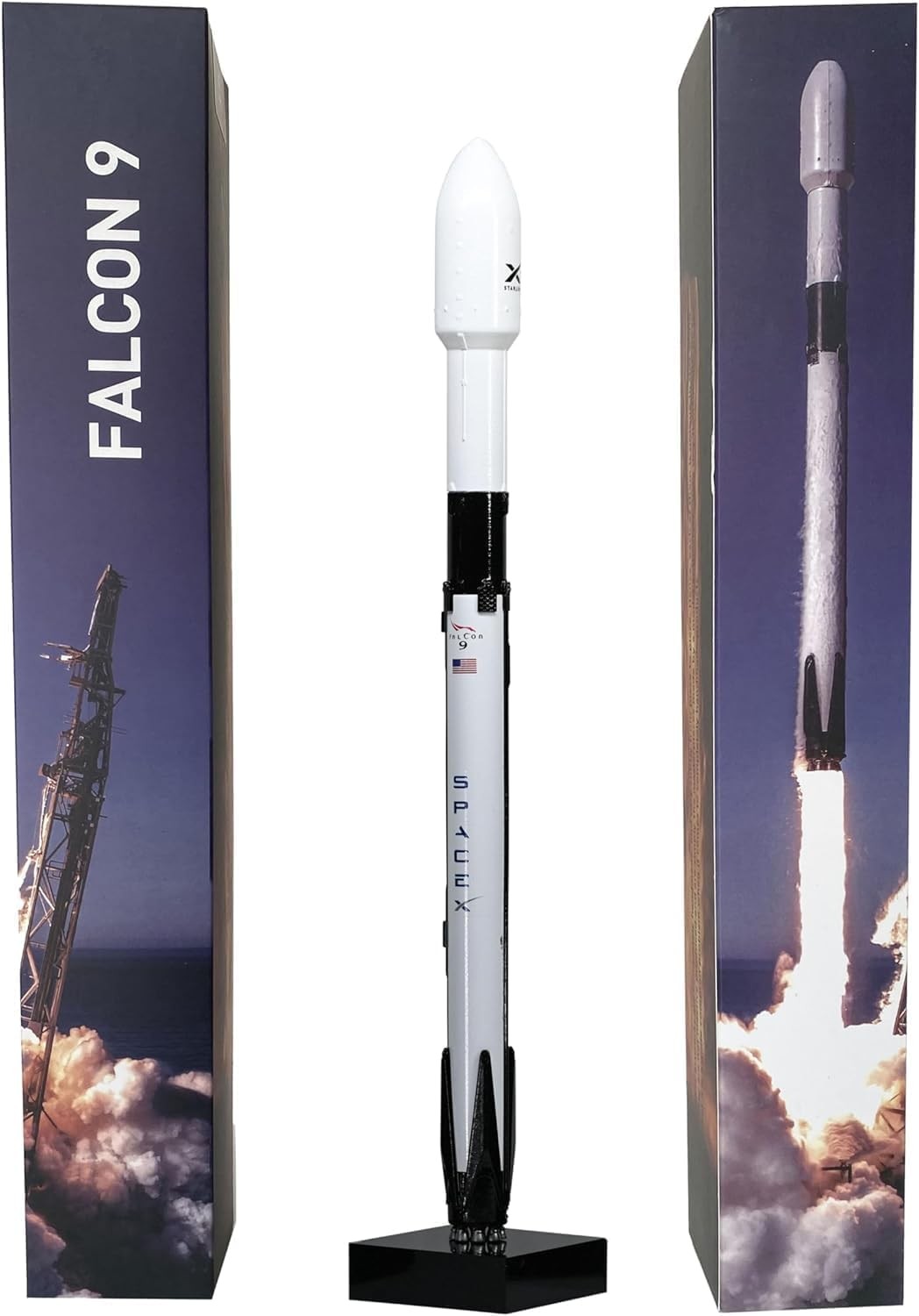 AYGITAL Space X Falcon 9 1/233 Diecast Rocket Model 12 inches, 9