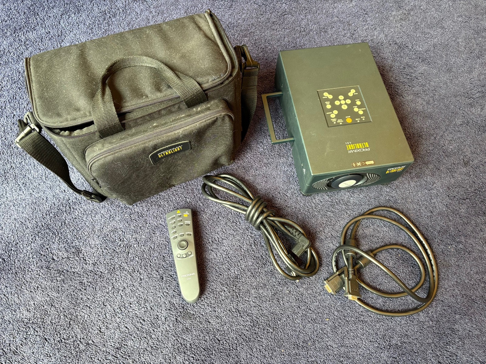 Proxima Ultralight LS1 LCD Portable Projector with Case, Laser Remote, Cables