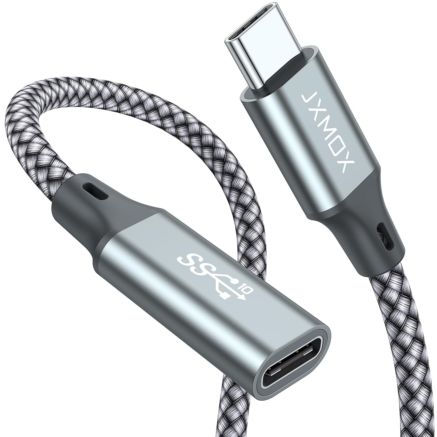 JXMOX USB C Extension Cable 3.3Ft/1m/10Gbps USB 3.2 Type C 3.1 Male to Female...