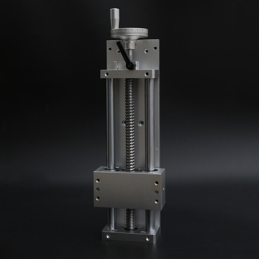 Linear Rail Slide Stage Actuator Table Manual Cross Sliding Table CNC Mill 200MM