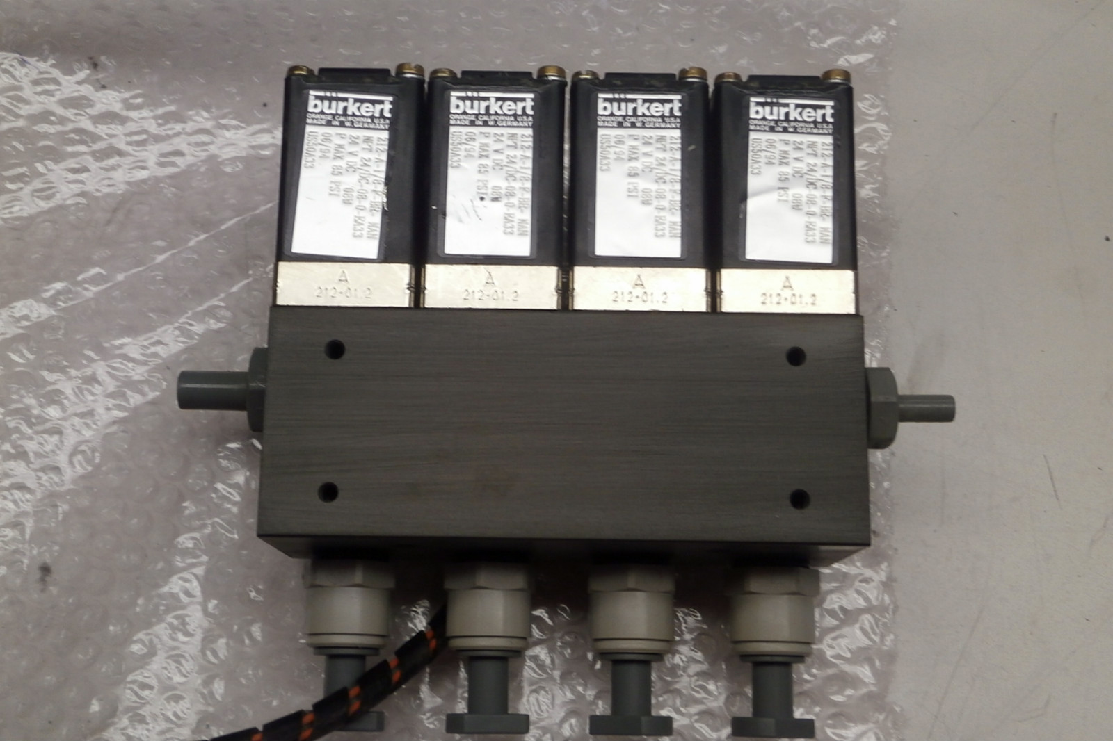 Telosense TGM-20   A 212-01.2  Check Burkert Valves   SET OF 4 WITH CABLE