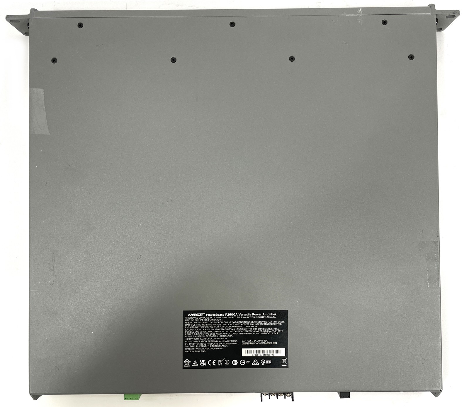 Bose PowerSpace P2600A 2-Channel 600W Versatile Power Amplifier
