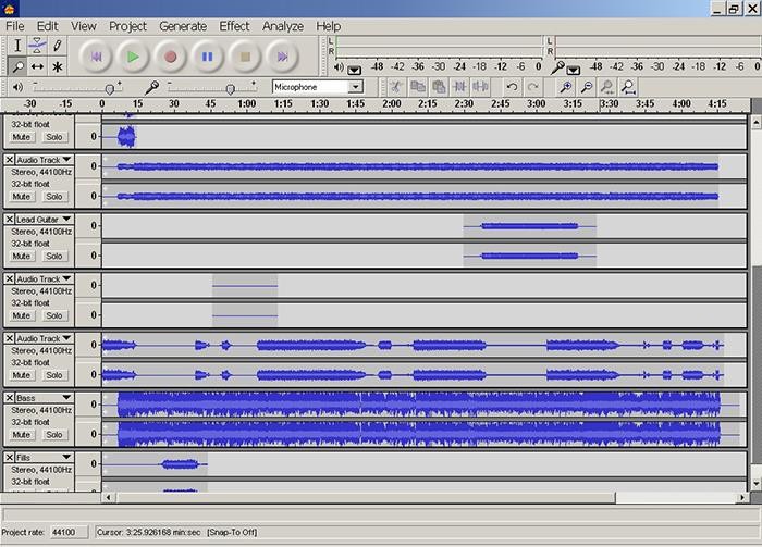 Audacity-Pro Audio-Music Studio Editing-Recording Software Program-Windows-Flash