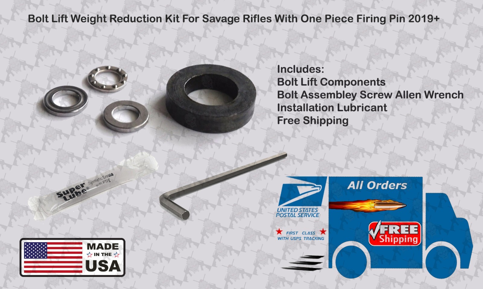 Bolt Lift Weight Reduction Kit For Savage Rifles With One Piece Firing Pin 2019+