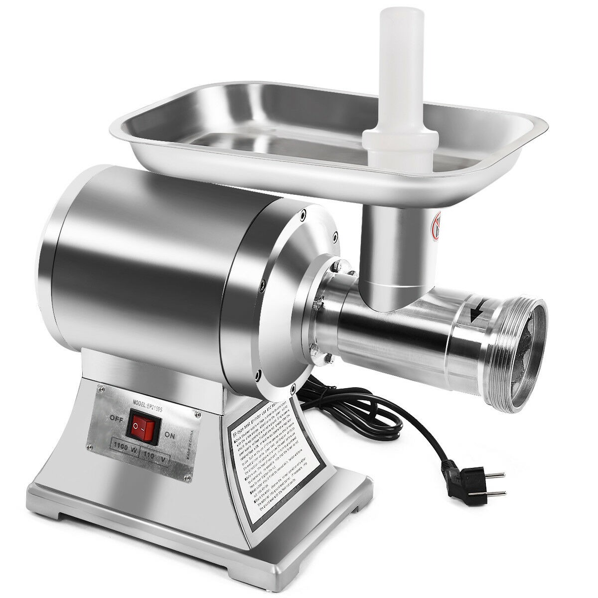 1.5HP Electric Meat Grinder Automatic Meat Cutter Cutting Grinding Machine