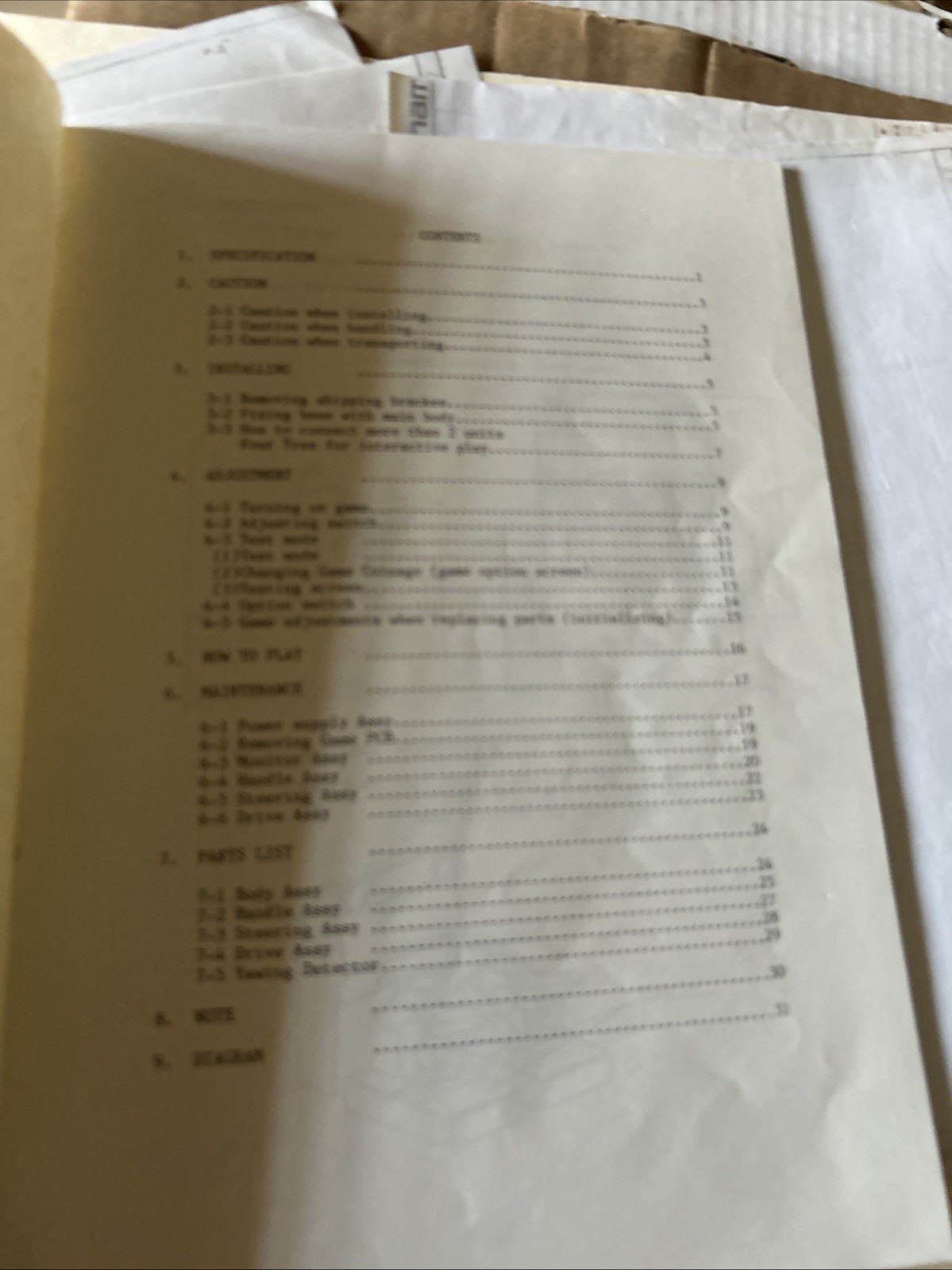 Four Trax Tracks Namco With Schematics Arcade Game Manual