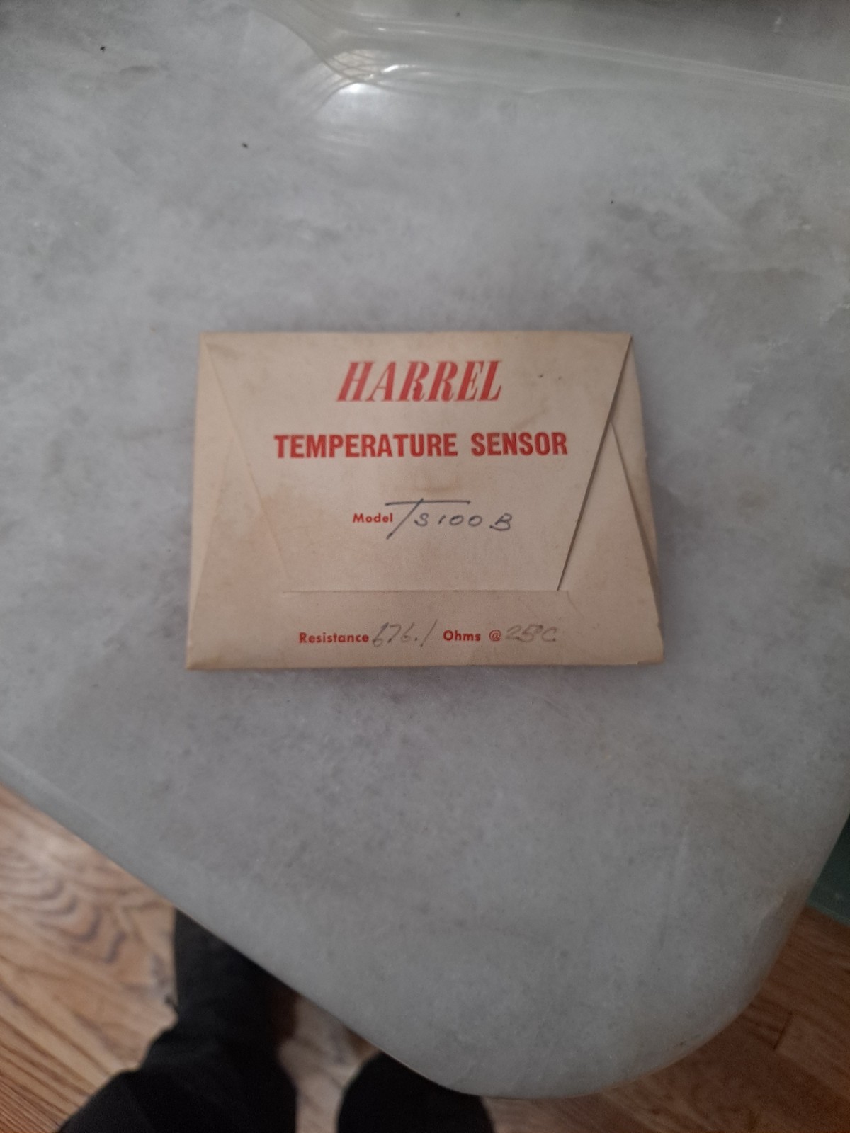 Harrel TS100B Temperature Sensor, RESISTANCE 676.1, 25C Ohms, NOS