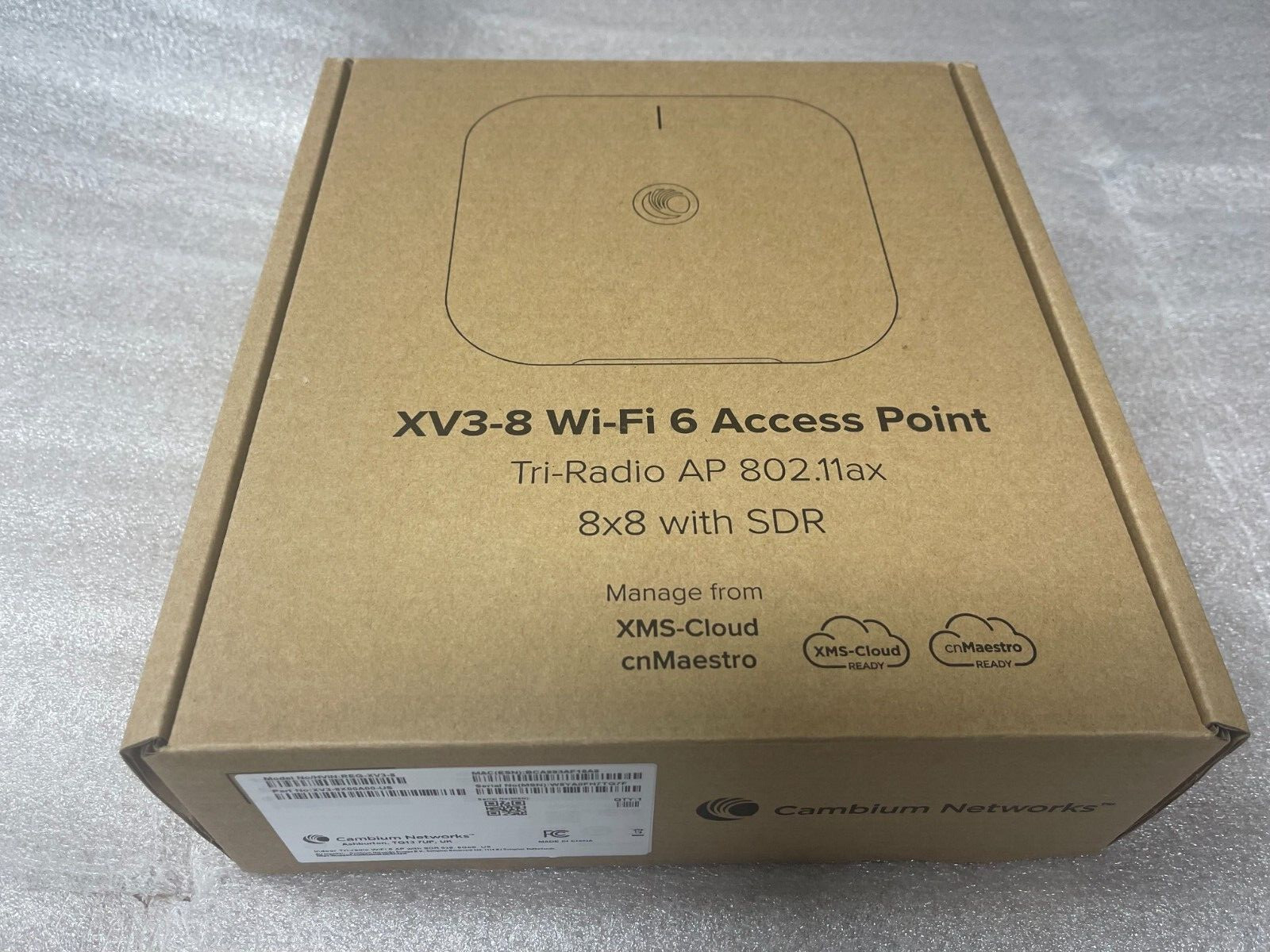 New XV3-8X00A00-US Cambium XV3-8 Wi-Fi 6 Indoor Enterprise Wireless Access Point