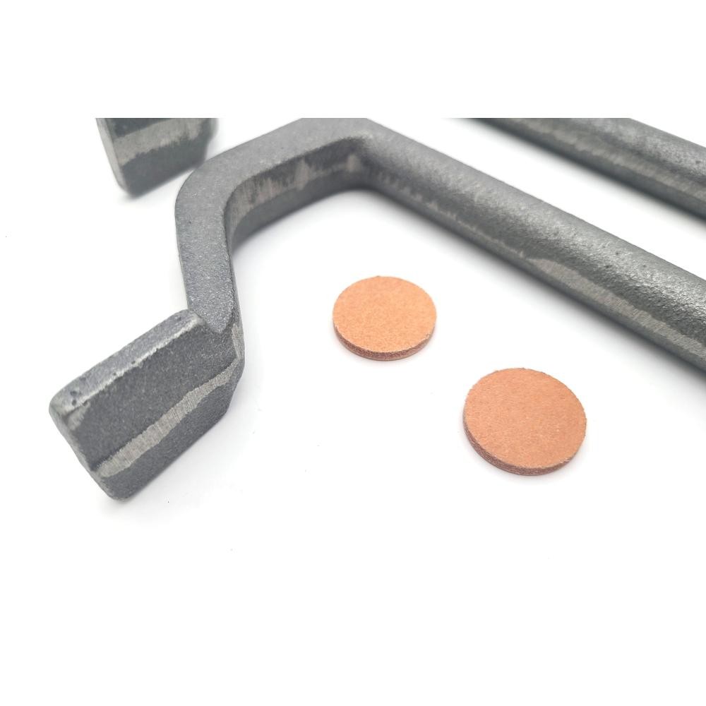 Taytools Workbench Holdfast with Leather Pad Ductile Cast Iron 2-Pack