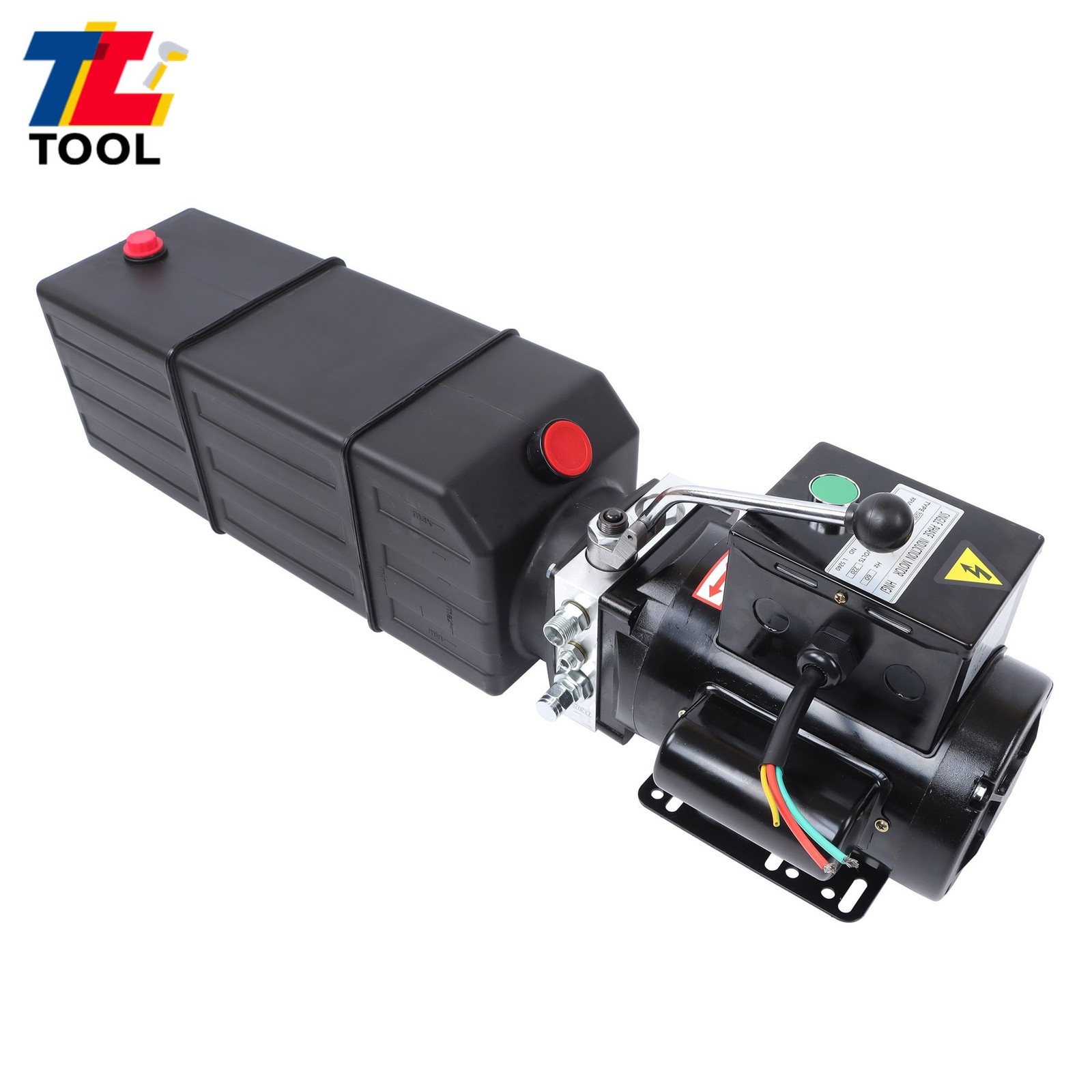 Hydraulic Pump 4 Gallon Single Acting 3450rpm Electric Pump 2 HP 16 Quart