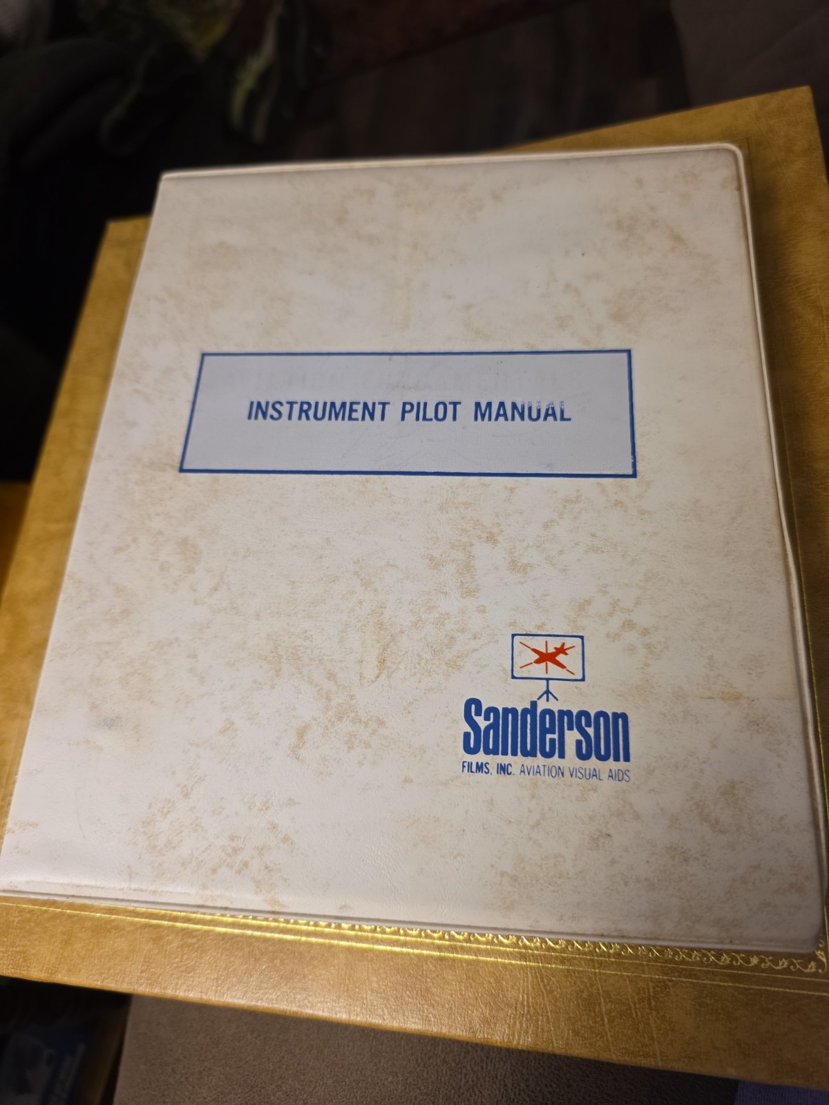 Vintage 1960s Sanderson Instrument Pilot Manual Binder Course COMPLETE!