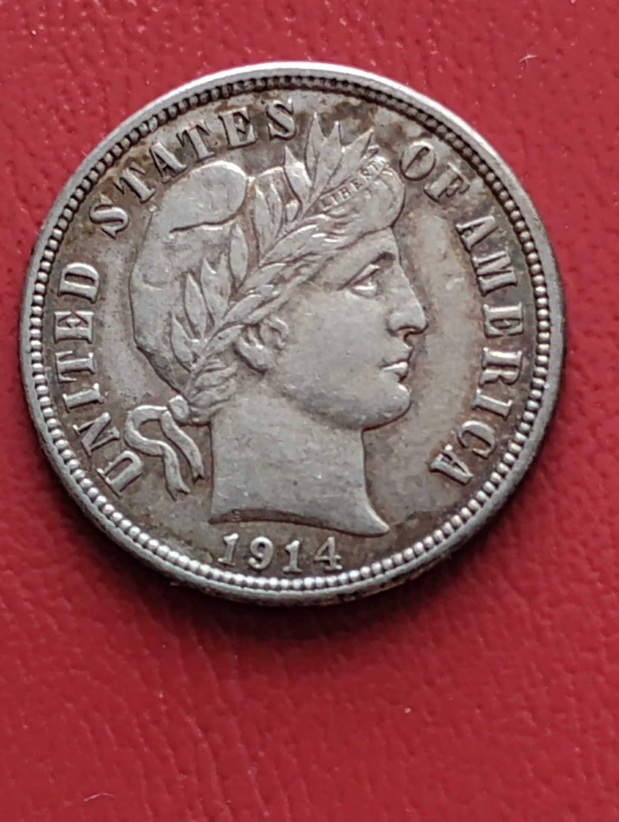 1914D Barber Dime XF-AU
