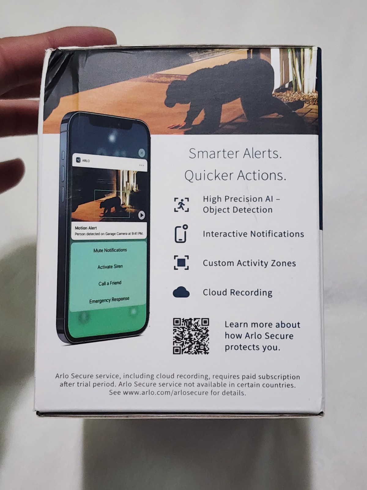 Arlo Wirefree Essential XL Spotlight Security Camera New Sealed