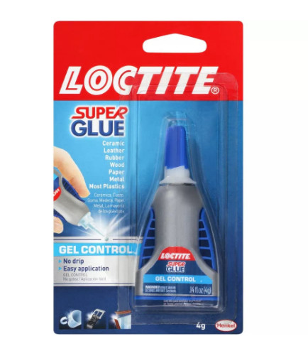 Super Glue Gel Clear No Drip Instant Adhesive Glass Metal Wood Paper Shoes Cork