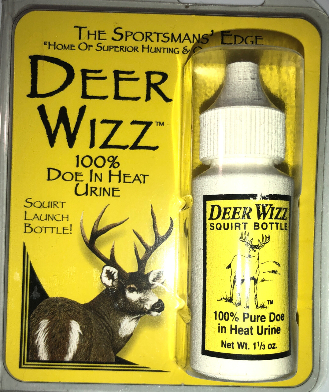 The Sportsmans’ Edge-Deer Wizz-100% Doe In Heat Urine 1 1/3oz BRAND NEW-SHIP24HR