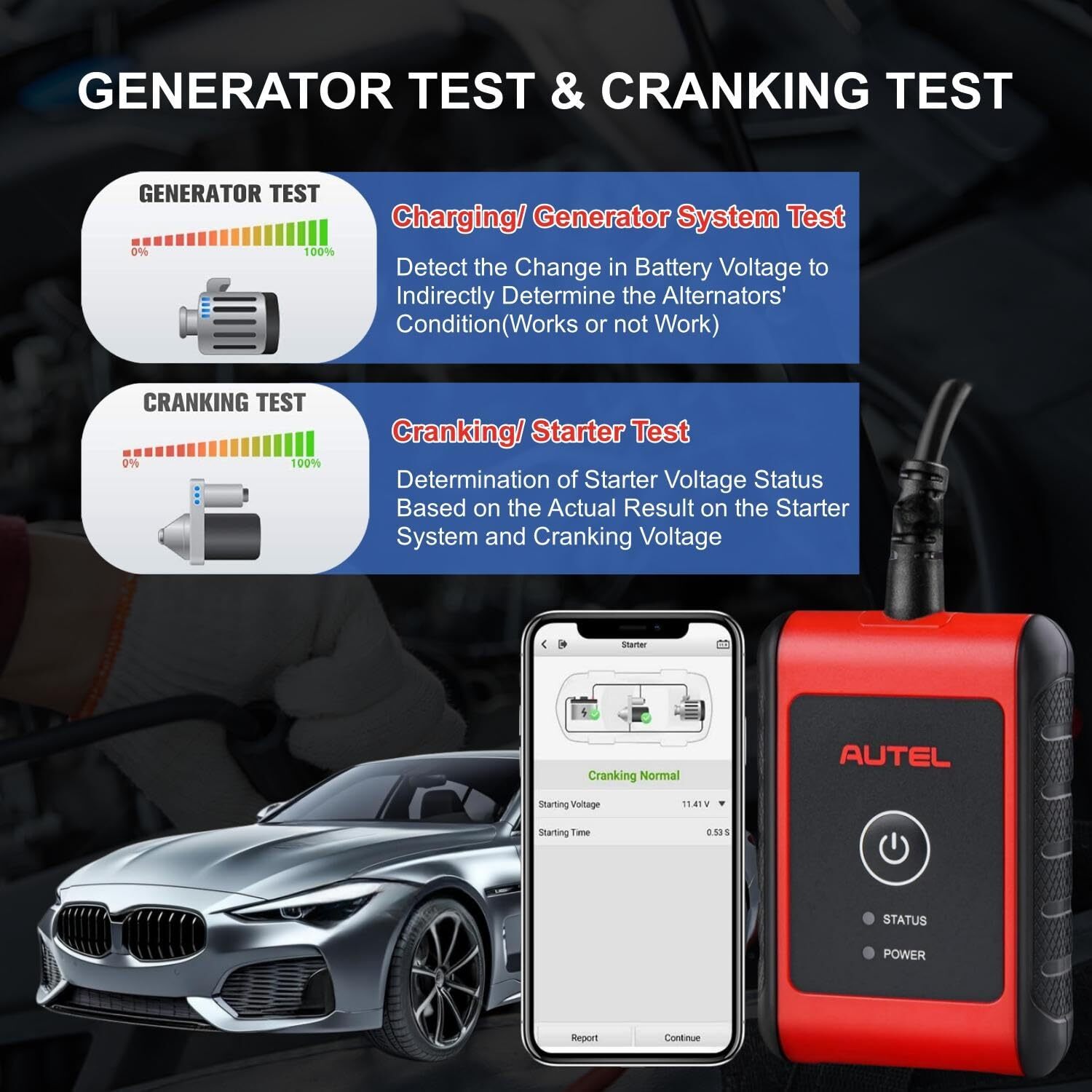 2025 New Autel MaxiBAS BT506 Auto Battery and Electrical System Analysis Tool