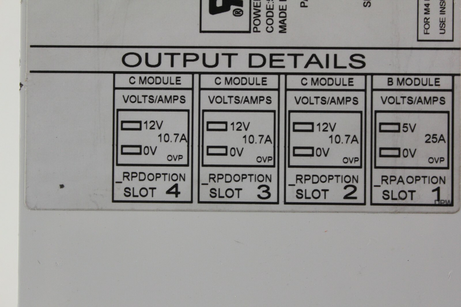 J40023 LAMBDA Alpha 400W Modular Power Supply