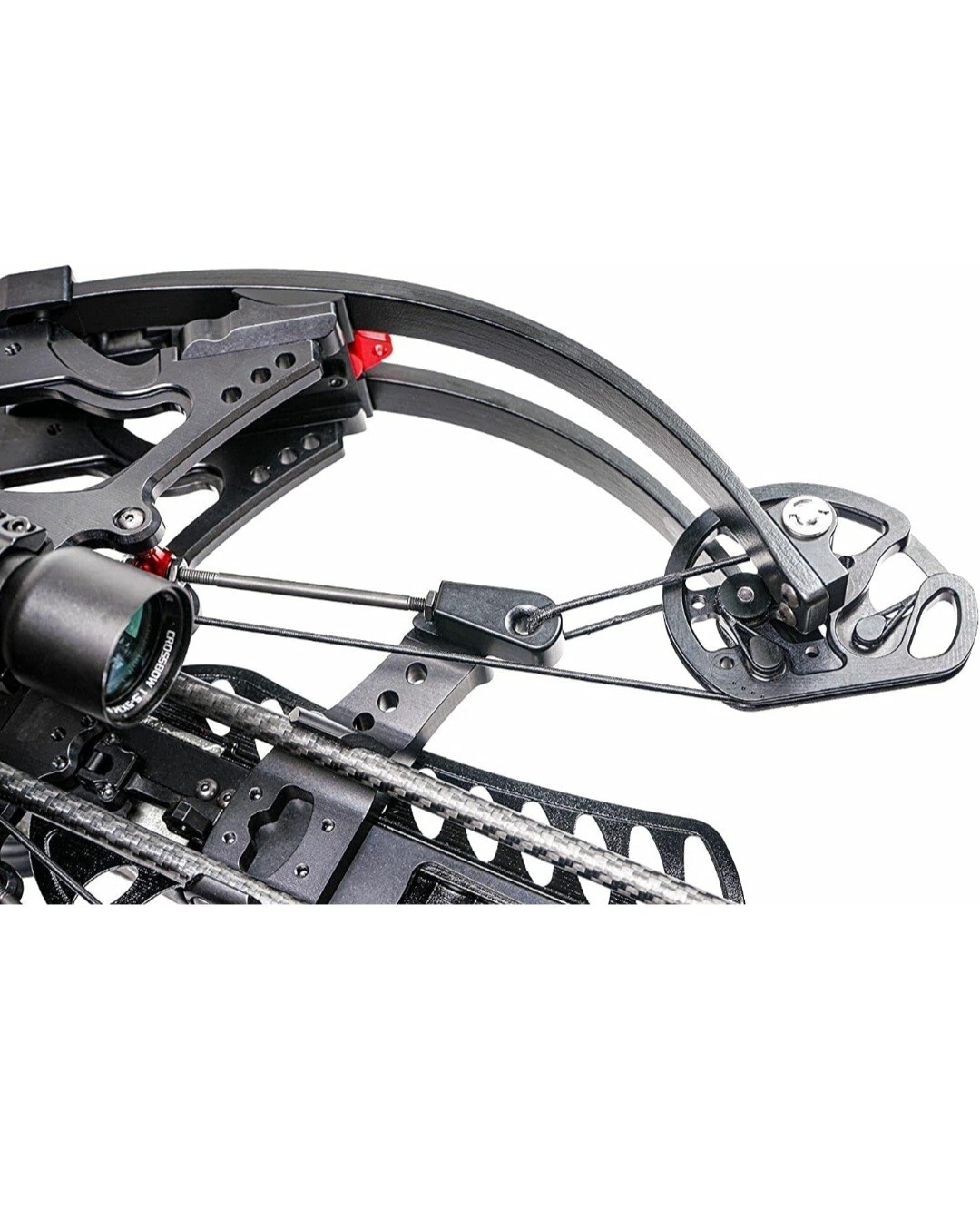 AXE 405 AX405 Crossbow with Multi-Range Reticle Scope and 3 Bolts - Camo 