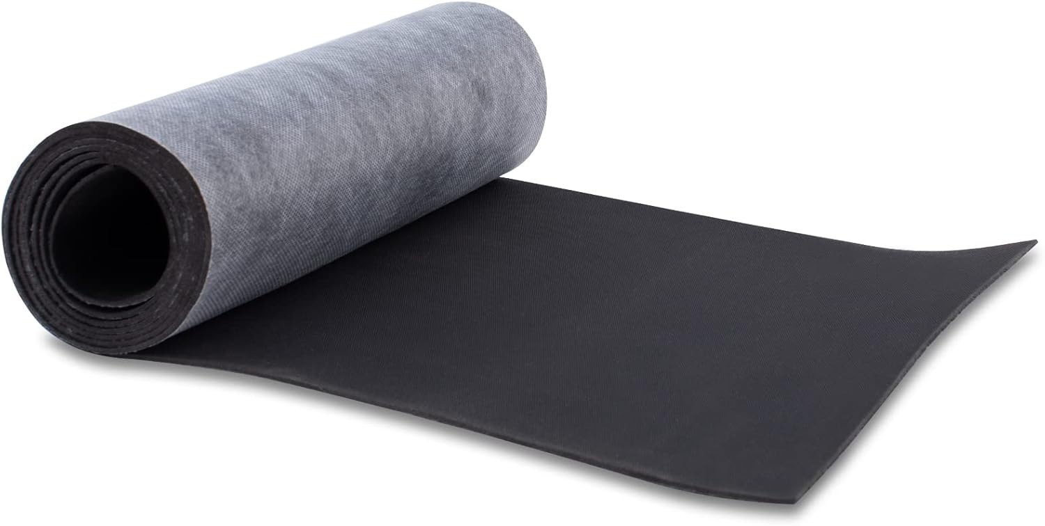 Mass Loaded Vinyl Sound Proof Barrier, 1.25 Ibs/sqft, 1 1/8" thick, 1 x 8 feet