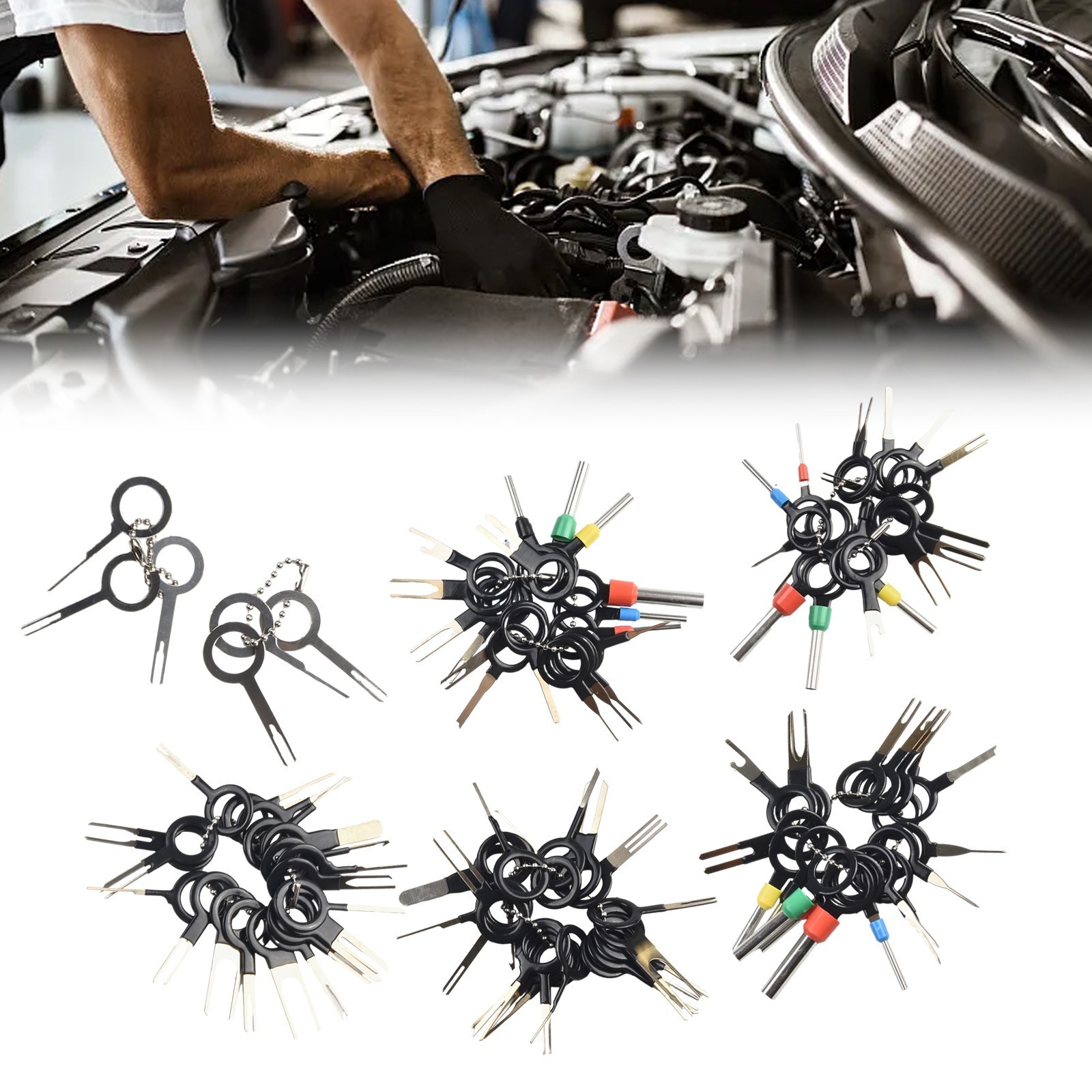 Quick and Efficient Auto Terminal Remover with 100Pc Pin Ejector Wire Kit