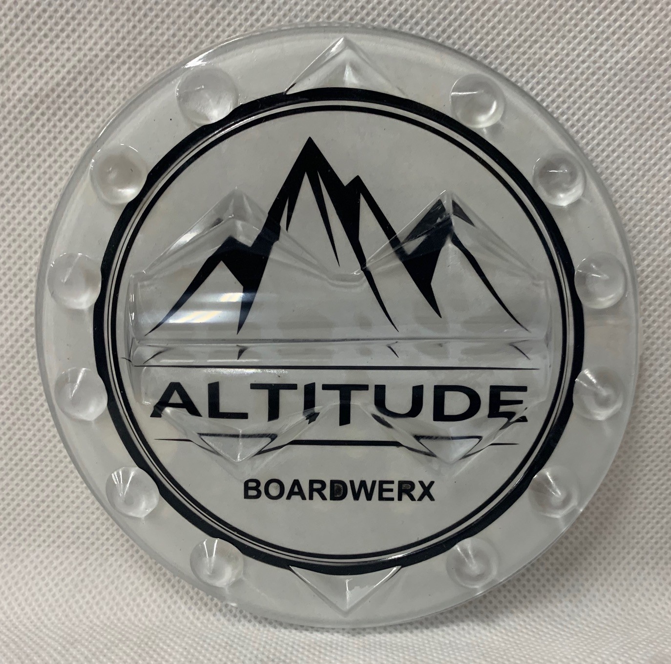 ALTITUDE BOARDWERX 5" CLEAR ROUND SNOWBOARD STOMP PAD *INCLUDES FREE STICKER