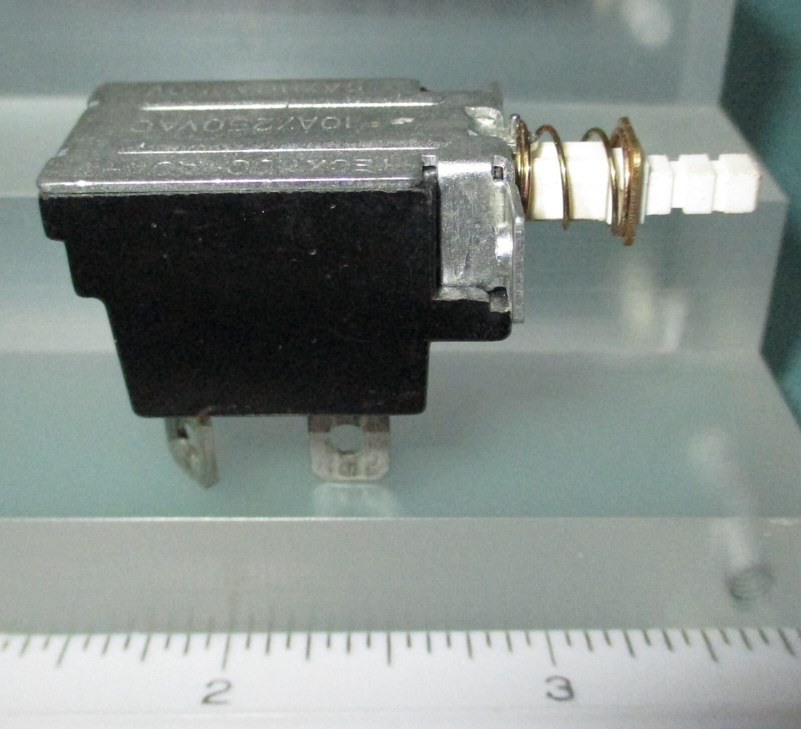 TECX DPST High Current Latching ON-OFF Push Button 250VAC Power Switch KDC-A04-T