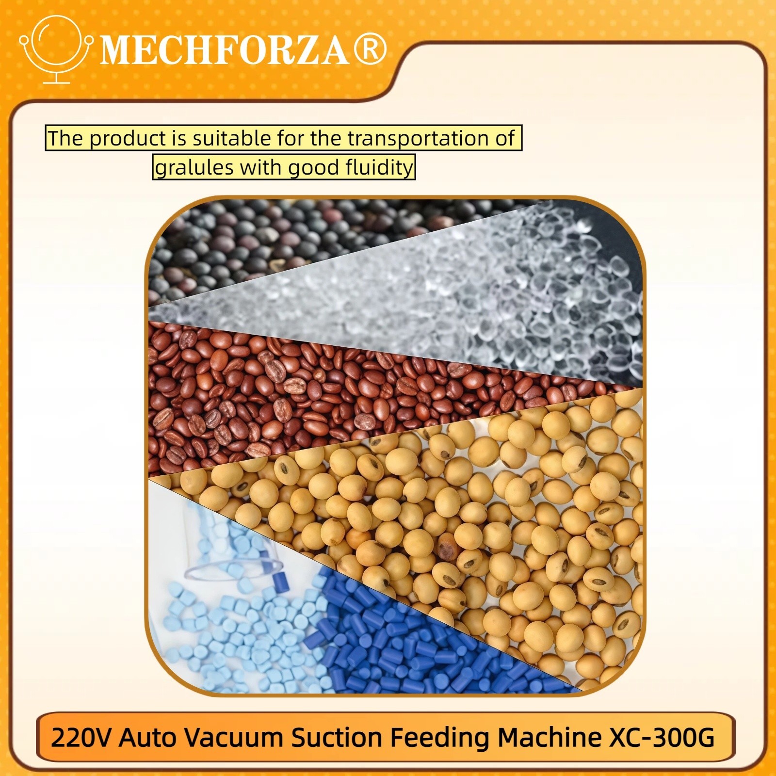 220V Auto Loader Vacuum Suction Feeding Machine Materials Feeder XC-300G