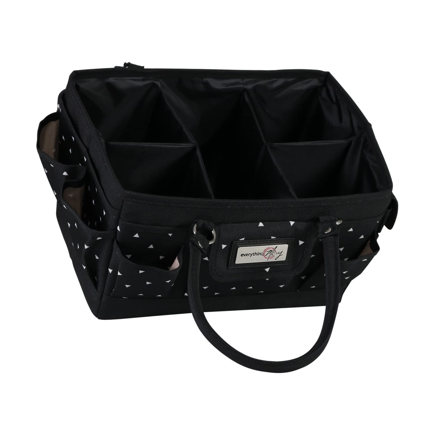 Everything Mary Deluxe Collapsible Store & Tote Large, Black & White