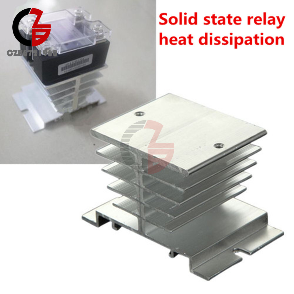 Aluminum Heat Sink for Solid State Relay SSR Small Type Heat Dissipation 10A-40A