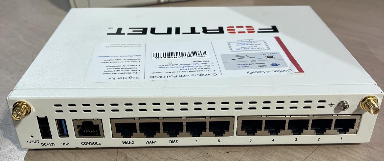 FORTINET FORTIWIFI-60E FWF-60E NETWORK SECURITY FIREWALL